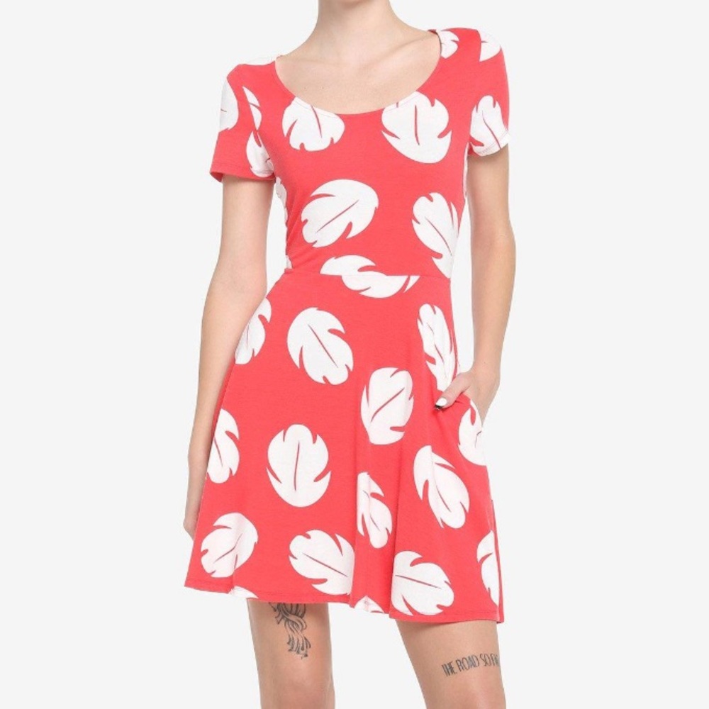 Hot Topic‎ Disney Lilo & Stitch Cosplay Skater Dress Costume Disney Bound